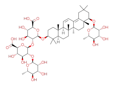 3-O-α-L-rhamnopyranosyl-(1→2)-β-D-glucuronopyranosyl-(1→2)-β-D-glucuronopyranosyl-22-O-α-L-rhamnopyranosyl-squasapogenol